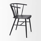 Colin Black Metal Dining Chair - 21.2W x 21.2D x 30.3H
