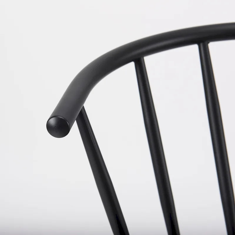 Colin Black Metal Dining Chair - 21.2W x 21.2D x 30.3H