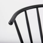 Colin Black Metal Dining Chair - 21.2W x 21.2D x 30.3H