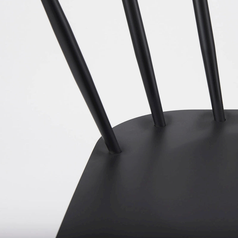 Colin Black Metal Dining Chair - 21.2W x 21.2D x 30.3H