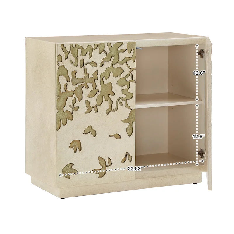 Emiri 35 Wide 2-Door Hand-Painted Accent Cabinet by iNSPIRE Q Bold