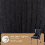 Wingback Upholstered Dining Chairs Set of 2, Fabric Side Dining Room Chairs, Living Room Chairs for Home Kitchen