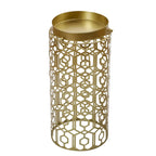 Adeco Multipurpose End Table Metal Shelf Holder Organizer Entrance Umbrella Stand - 9. 25 x 9. 25 x 18. 78