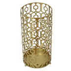 Adeco Multipurpose End Table Metal Shelf Holder Organizer Entrance Umbrella Stand - 9. 25 x 9. 25 x 18. 78