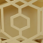 Adeco Multipurpose End Table Metal Shelf Holder Organizer Entrance Umbrella Stand - 9. 25 x 9. 25 x 18. 78