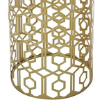 Adeco Multipurpose End Table Metal Shelf Holder Organizer Entrance Umbrella Stand - 9. 25 x 9. 25 x 18. 78