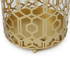 Adeco Multipurpose End Table Metal Shelf Holder Organizer Entrance Umbrella Stand - 9. 25 x 9. 25 x 18. 78