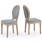 CO-Z King Louis XVI Upholstered Dining and Side Chairs, Set of 2