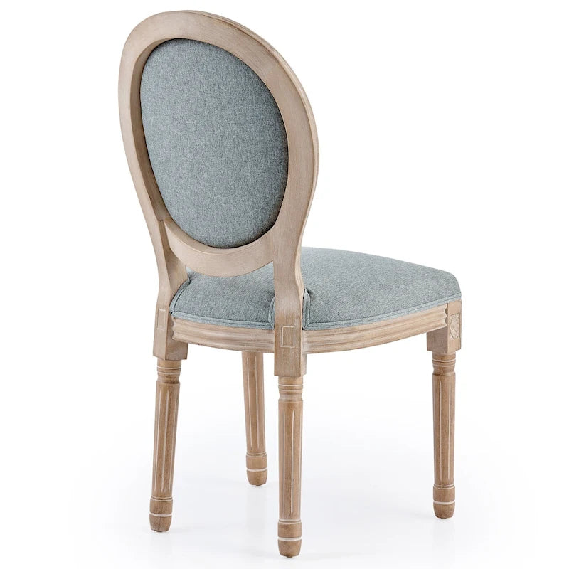 CO-Z King Louis XVI Upholstered Dining and Side Chairs, Set of 2