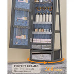 Full-length Mirror Jewelry Armoire - N/A
