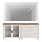 Kitchen Buffet Cabinet with Storage, 2-in-1 Sideboard Cupboard Dresser - 68 Inch