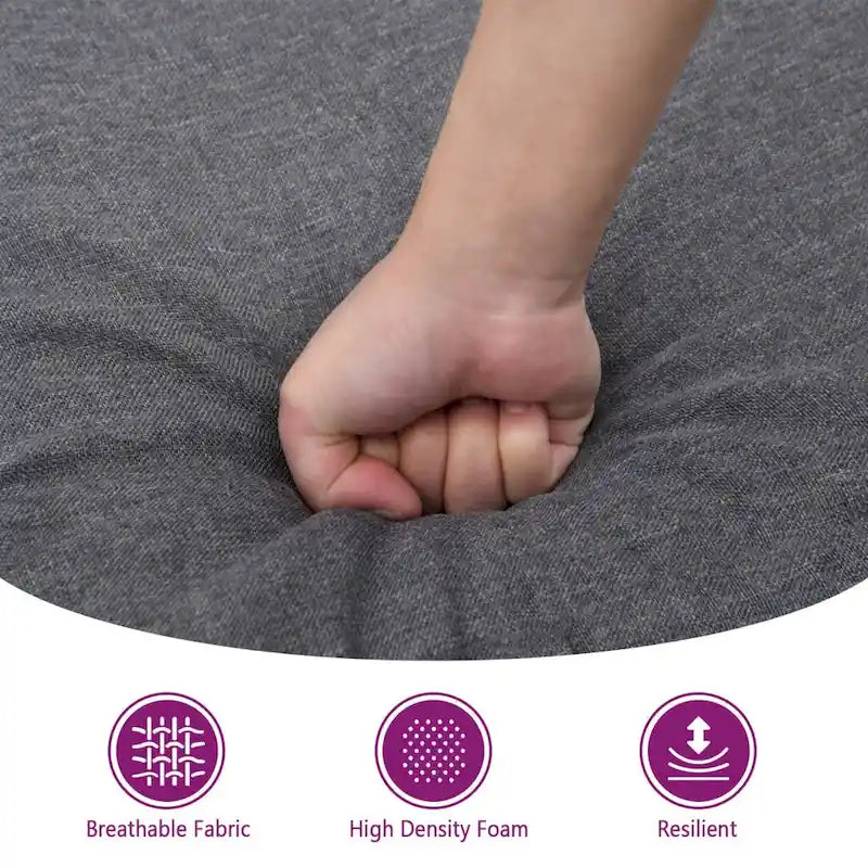 vidaXL 2-Seater Sofa Dark Gray 55.1 Fabric - 62.2 x 30.3 x 31.5