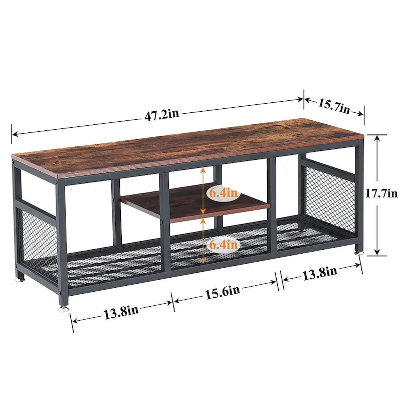 Taomika 3 Pieces Modern Coffee Table Set with Storage Shelves,Brown/Black Sets