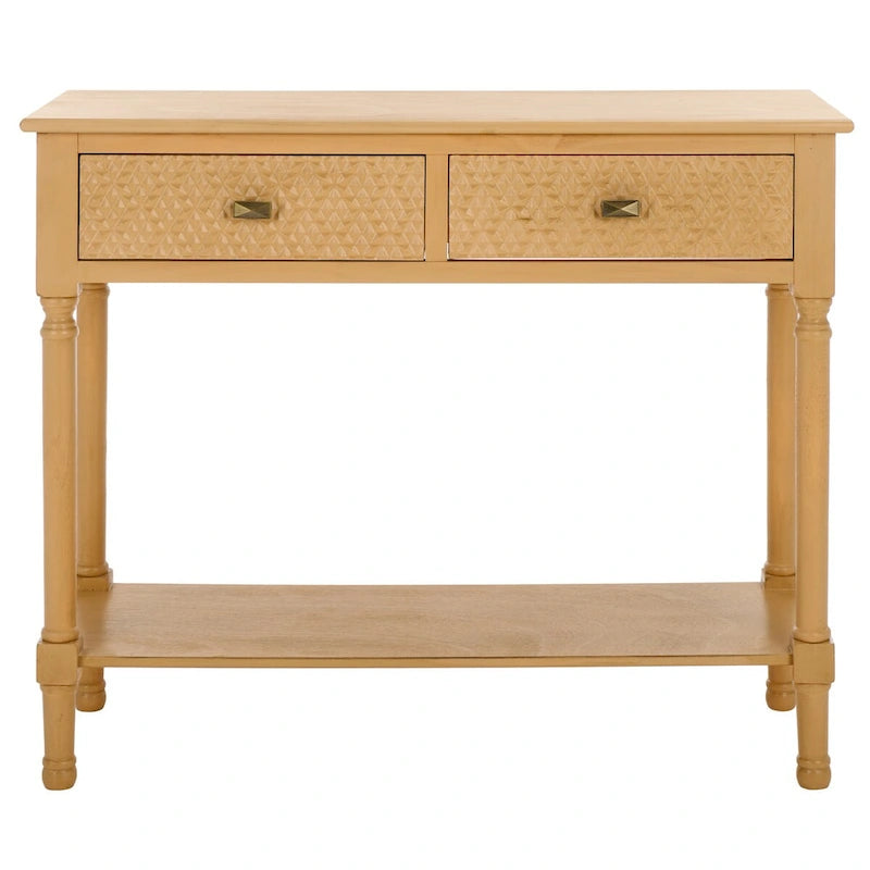 SAFAVIEH Salina 2-Drawer Console Table - 35.5 W x 13 L x 29.5 H - 36Wx13Dx30H