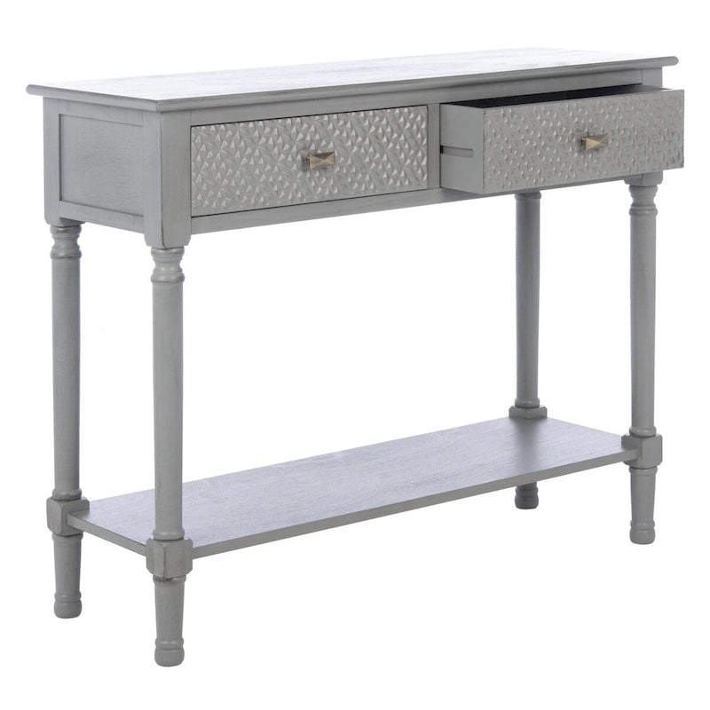 SAFAVIEH Salina 2-Drawer Console Table - 35.5 W x 13 L x 29.5 H - 36Wx13Dx30H