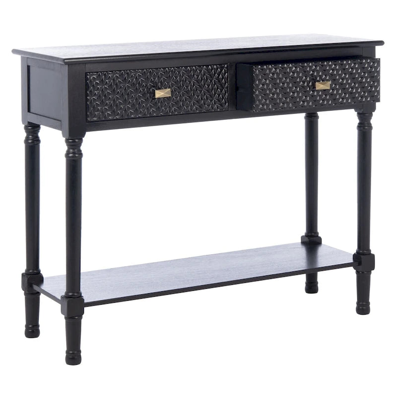 SAFAVIEH Salina 2-Drawer Console Table - 35.5 W x 13 L x 29.5 H - 36Wx13Dx30H