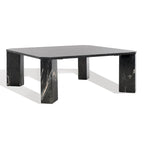 SAFAVIEH Couture Elseline Marble Top Square Coffee Table - 40 In. W x 40 In. D x 15 In. H - 40Wx40Dx15H