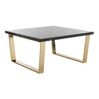 SAFAVIEH Bea Black/ Brass Square Coffee Table - 31.5 x 31.5 x 15.8 - 32Wx32Dx16H