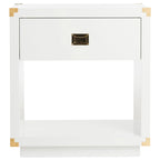 SAFAVIEH Couture Gilberte Lacquer Side Table - 24 In W x 18 In D x 26 In H - 24Wx18Dx26H