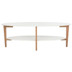 SAFAVIEH Melodie Mid-Century Oval Coffee Table - 51.2 x 27.6 x 17.7 - 51Wx28Dx18H