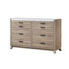 Daemon 5 Piece Light Brown Panel Bedroom Set