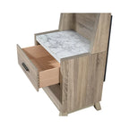 Daemon 5 Piece Light Brown Panel Bedroom Set