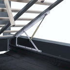 Twin XL Size Upholstered Platform Bed with Hydraulic Storage System