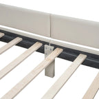 Twin XL Size Upholstered Platform Bed with Hydraulic Storage System