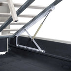Twin XL Size Upholstered Platform Bed with Hydraulic Storage System