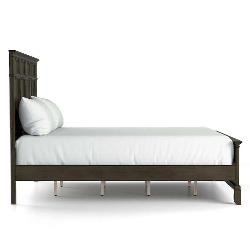 Furniture of America Evva Traditional Grey Wood 6-Piece Panel Bedroom Set