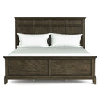 Furniture of America Evva Traditional Grey Wood 6-Piece Panel Bedroom Set