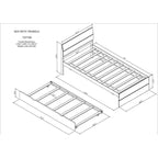 Modern Twin Bed Frame With Trundle