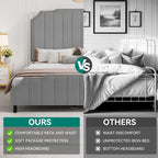 Moasis Queen 61 Flannel Upholstered Headboard Bed Frame