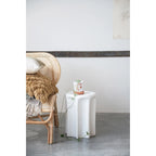 Sculpted Stoneware Stool or Side Table