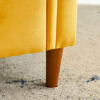 Storage Bench for Bedroom End of Bed Rolled Armed Velvet Ottoman Couch Long Bench