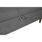 Storage Bench for Bedroom End of Bed Rolled Armed Velvet Ottoman Couch Long Bench