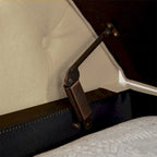 Storage Bench for Bedroom End of Bed Rolled Armed Velvet Ottoman Couch Long Bench