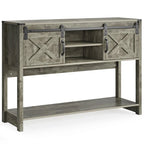 46 Console Table with Sliding Barn Door