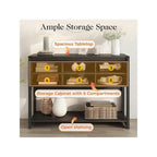 46 Console Table with Sliding Barn Door