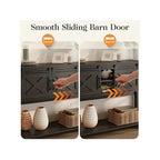 46 Console Table with Sliding Barn Door