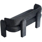 75.59 Wide Boucle Upholstery Modern Sofa for Living Room Beige