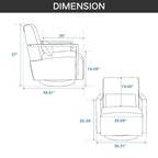 Swivel Modern Upholstered Accent Chair