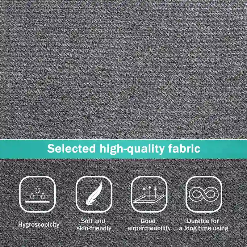 Modern 3-Piece Sectional Sofa, L Shape Upholstered Couch with 3 Pillows