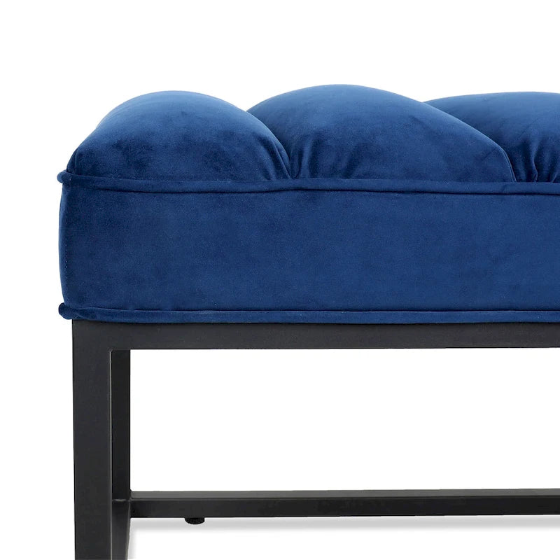Modern Metal Base Upholstered Bench for Bedroom for Entryway