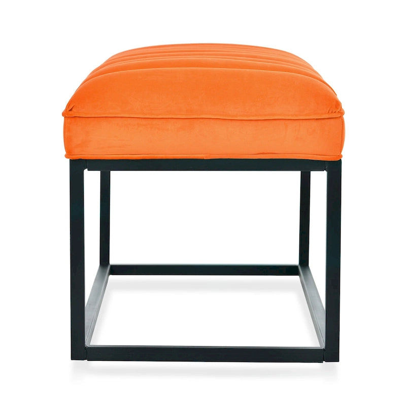 Modern Metal Base Upholstered Bench for Bedroom for Entryway