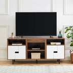60 Wood Media Console TV Stand Classic Entertainment Center