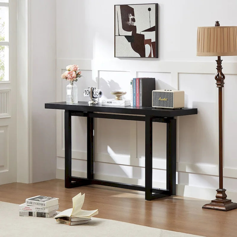 Modern Rectangular Console Table Entryway Table for Hallway, Behind The Couch, Living Room, Foyer