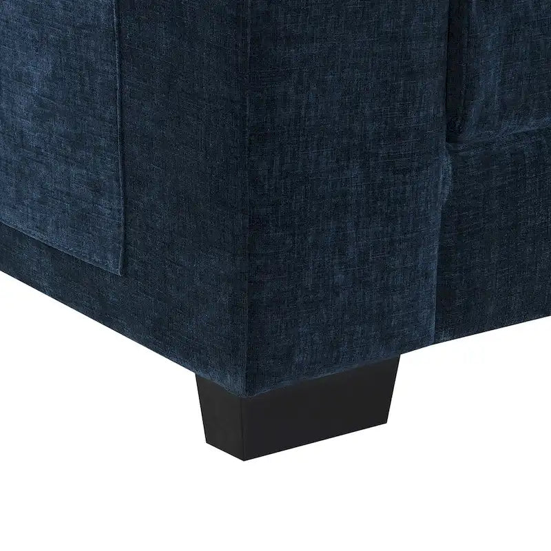 Harper&Bright Designs Modern L-shaped Chenille Cloud Sofa with Double Seat