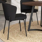 Amisco Joelle Solid Wood Table and Camilla Chairs 5-Pieces Dining Set