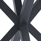 Modern Minimalist Round Dining Table with MDF Top and Metal Legs